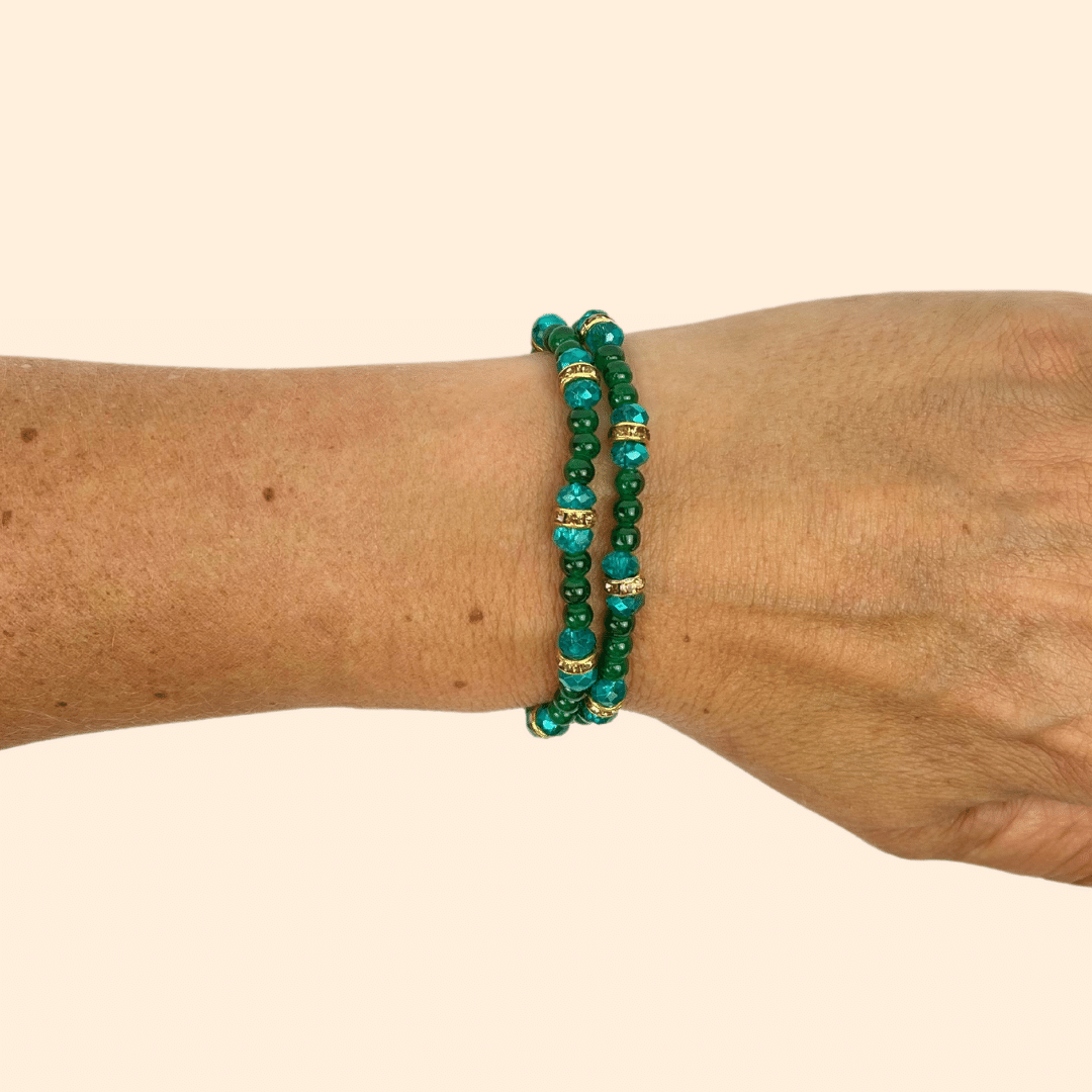 Glasperlen Armband