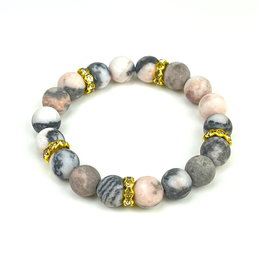 Jaspisperlen Armband